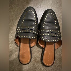 Coach Faye studded loafer mules